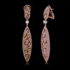 18k Yellow Gold and Natural Pink Diamonds Drop Earrings