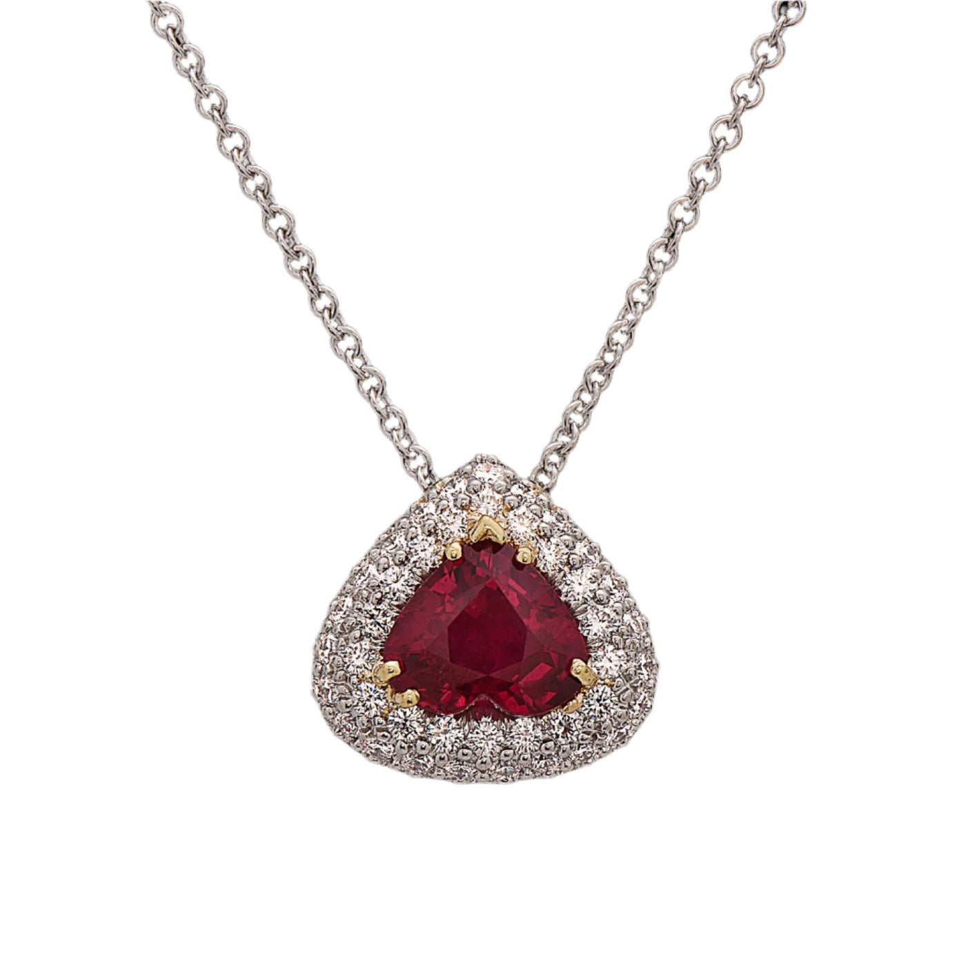Kurt Wayne Burma Ruby & Diamond Pendant