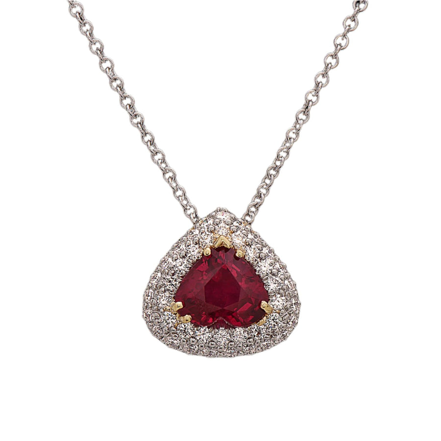 Kurt Wayne Burma Ruby & Diamond Pendant