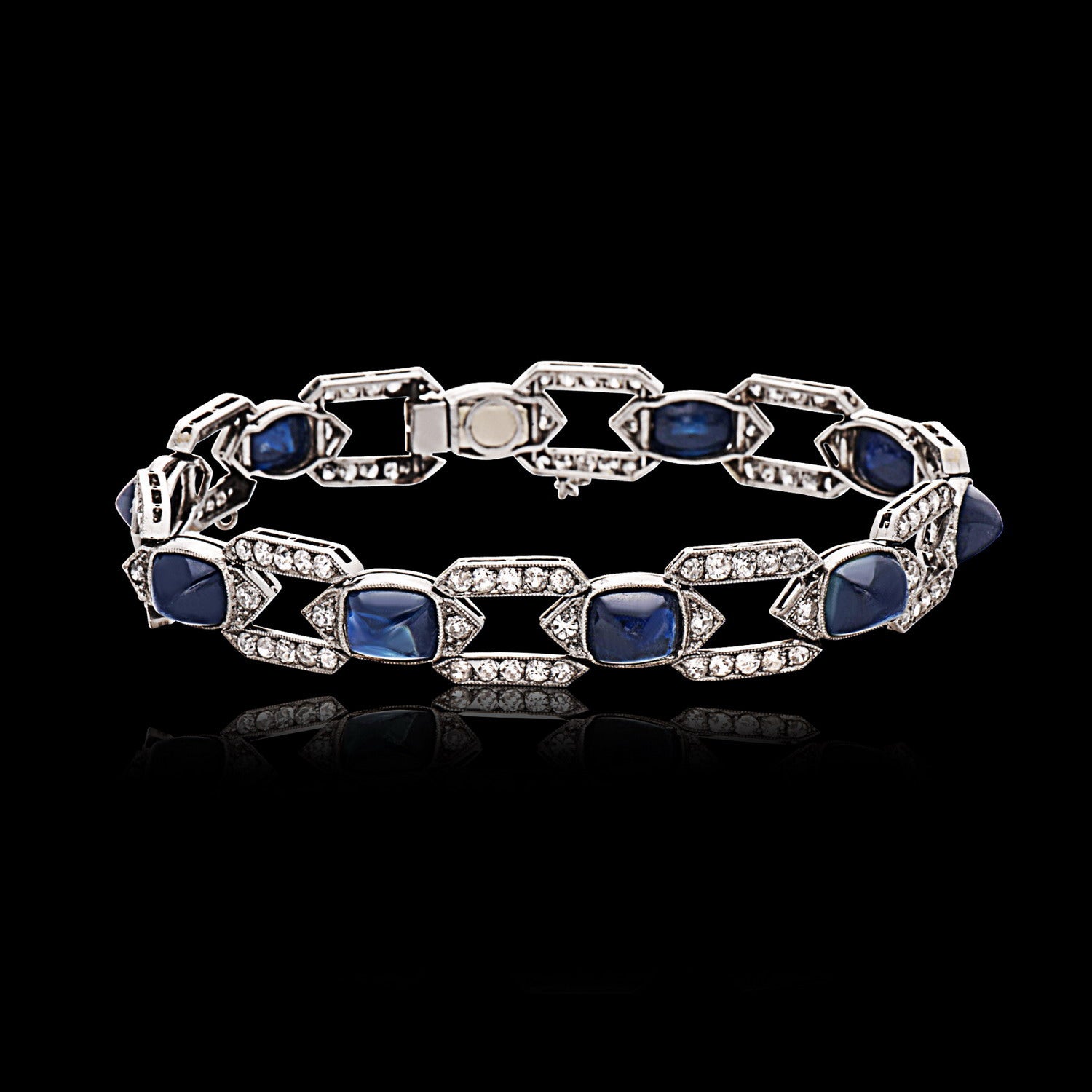 Art Deco Sapphire and Diamond Bracelet