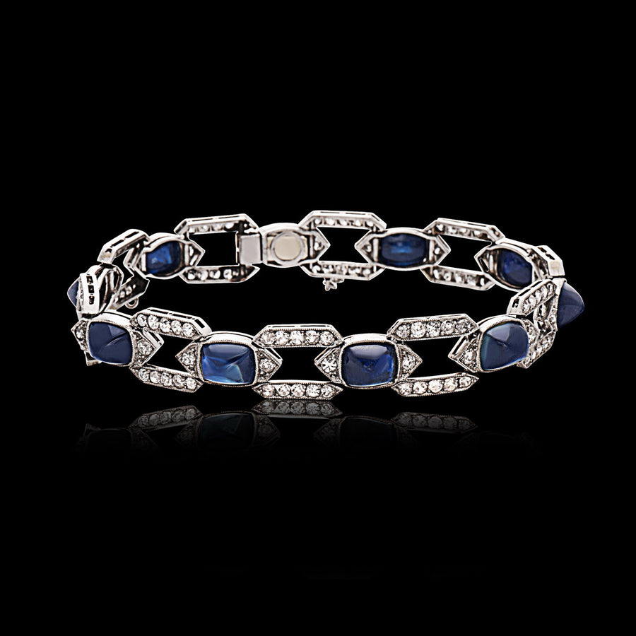 Art Deco Sapphire and Diamond Bracelet
