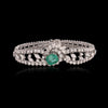 Colombian Emerald & Diamond Platinum Bracelet