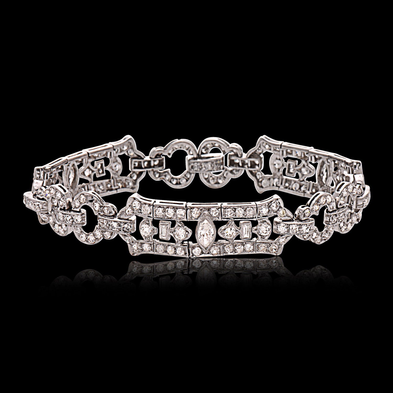 Art Deco Platinum & Diamond Bracelet