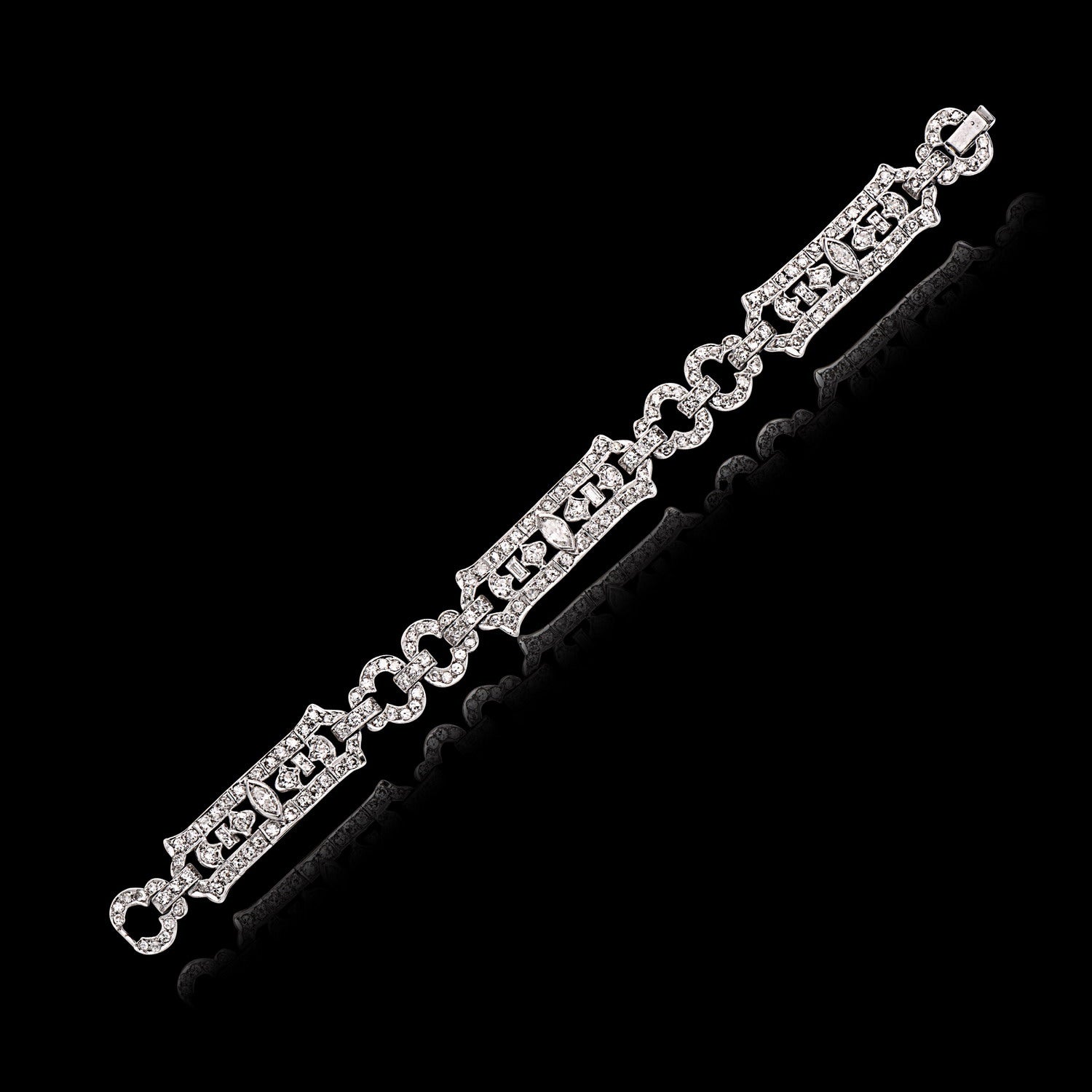 Art Deco Platinum & Diamond Bracelet