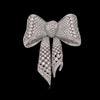 Vintage Art Deco Bow Design Diamond & Platinum Brooch