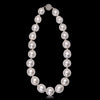 18k white Gold Cultured Pearl and Diamond Necklace