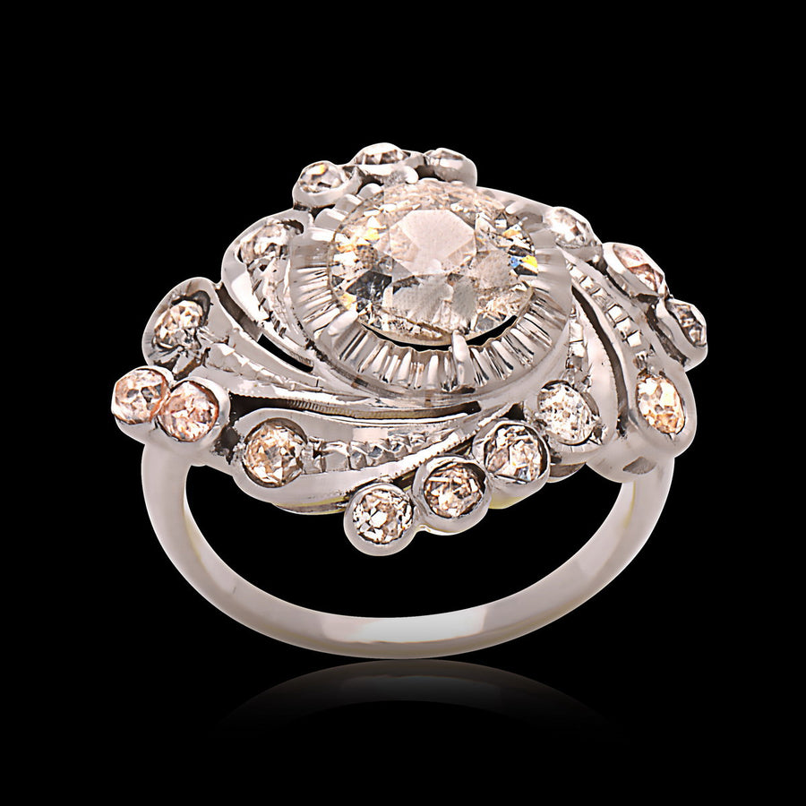 18k White Gold, Diamond Ring