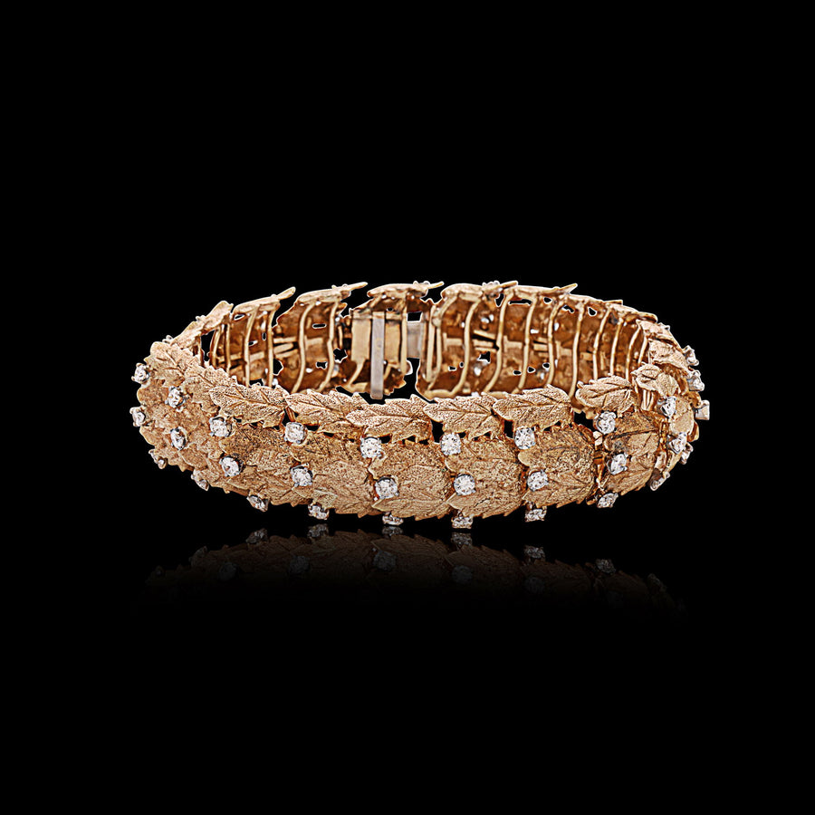 18k Yellow Gold, Diamond Bracelet