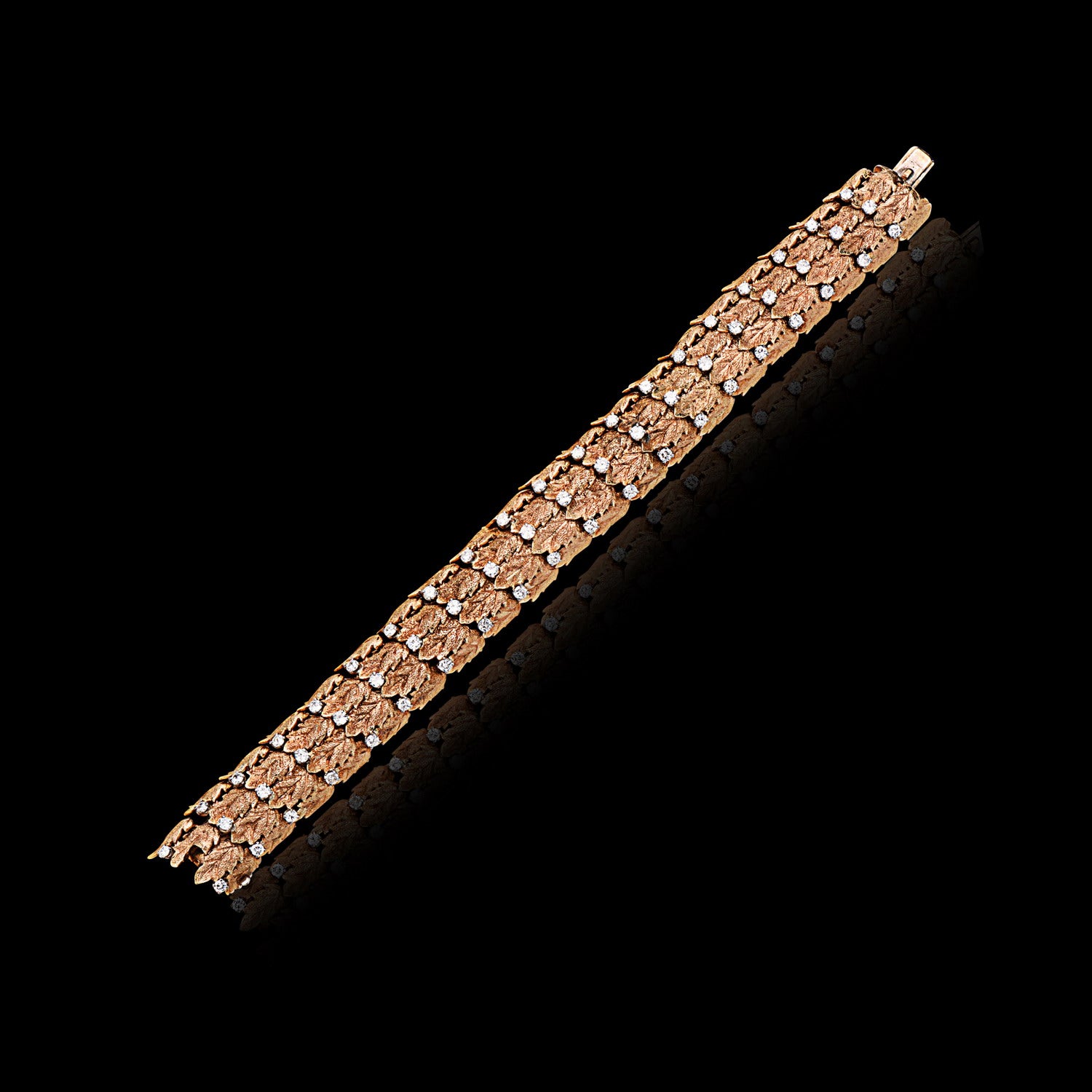 18k Yellow Gold, Diamond Bracelet