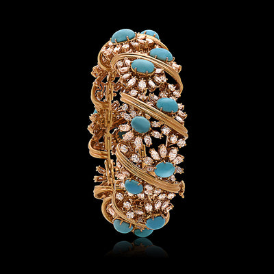 Sold at Auction: Cartier Belle Époque 40.55ct Diamond Bracelet Sold at Auction: Cartier Belle Époque 40.55ct Diamond Bracelet