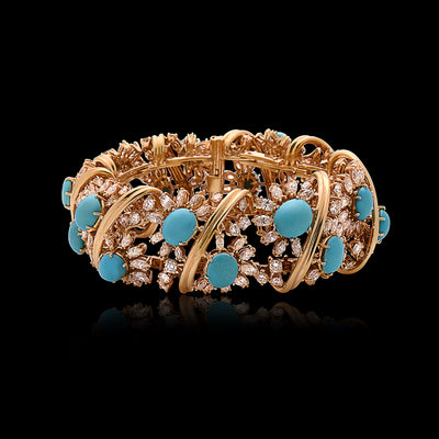 29.70 Carat Persian Turquoise Bracelet