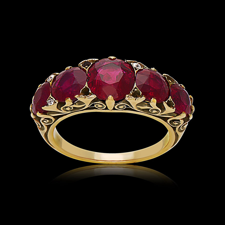 Victorian Ruby & Diamond Ring