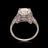 Art Deco Platinum Diamond & Blue Sapphire Ring