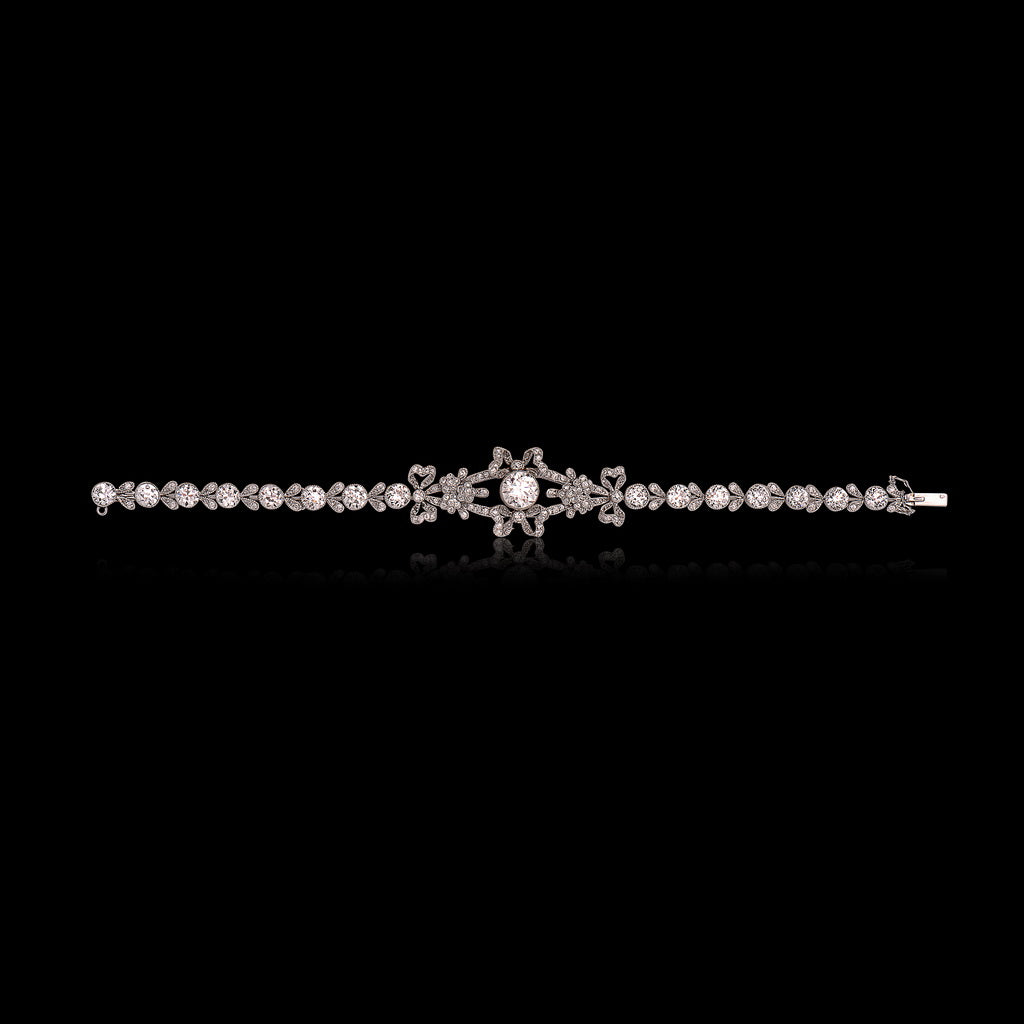 Art Deco Platinum and Diamond Bracelet