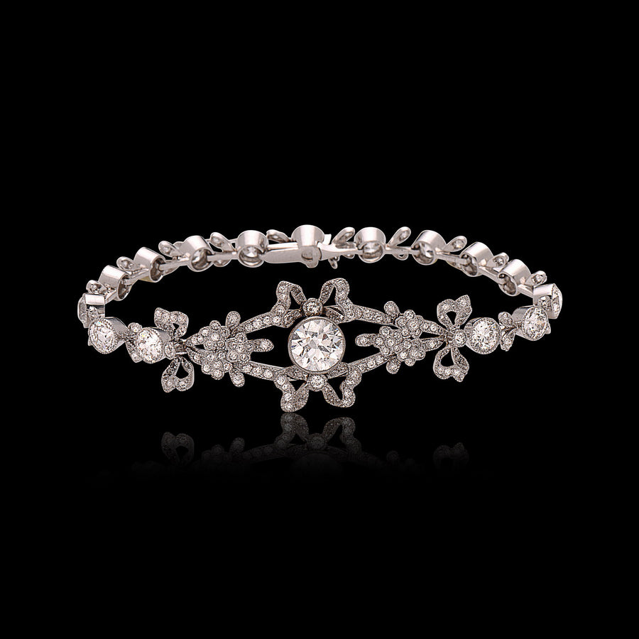 Art Deco Platinum and Diamond Bracelet