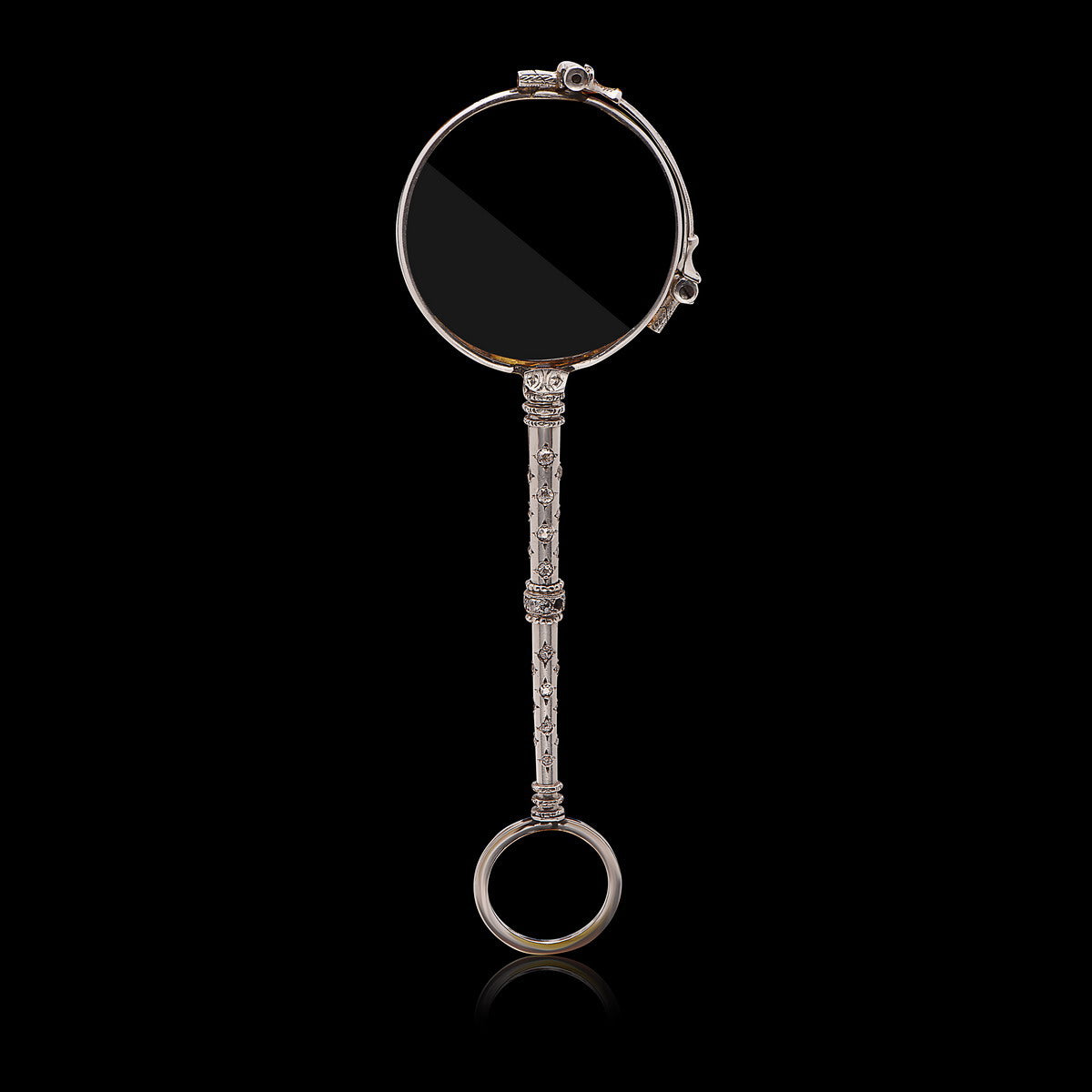Antique Platinum and Diamond Lorgnette