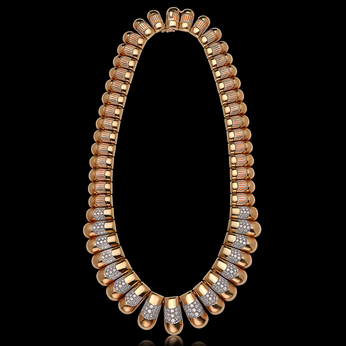 Vintage Diamond And Gold Necklace