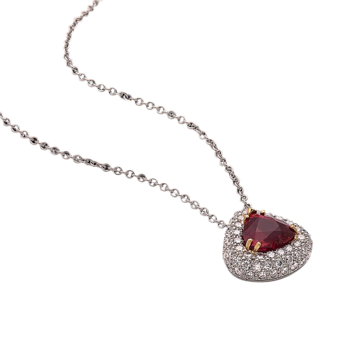 Kurt Wayne Burma Ruby & Diamond Pendant