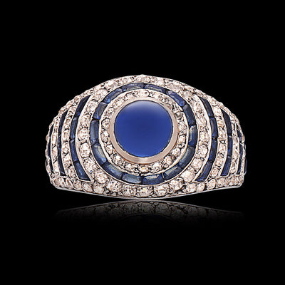 Cabochon Sapphire Ring – JewelryCollectionSF