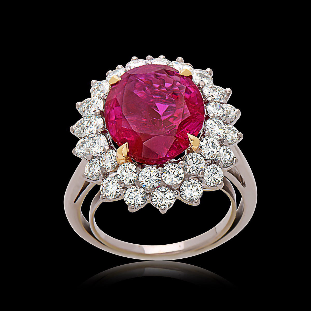 Cartier Vintage Ruby & Diamond Ring (No Heat)