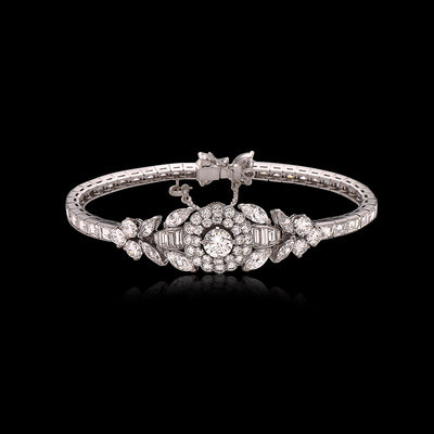 Van Cleef & Arpels Platinum Diamond Watch/Bracelet